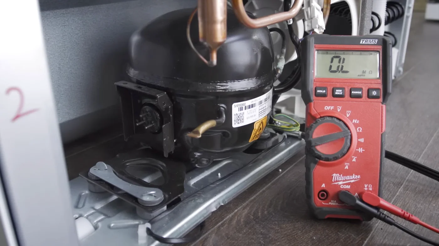 Testing a refrigerator compressor in Abilene, TX
